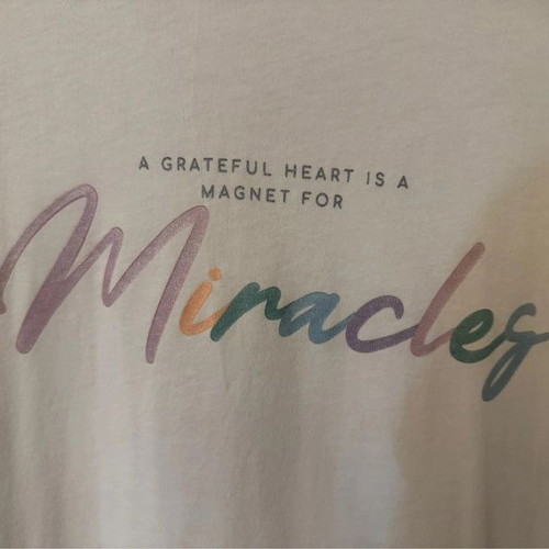 Long t-shirt like new, cotton, white with print