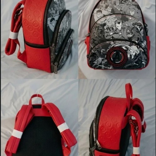 Loungefly Marvel Avengers mini backpack, black and red