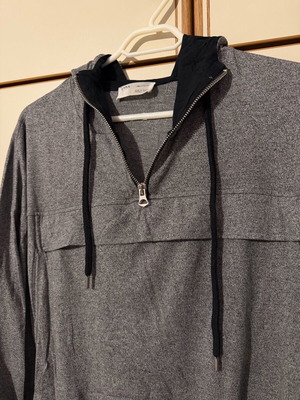 Суитшърт с качулка като нов, размер L, син