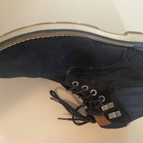 Tommy Hilfiger suede navy blue ankle boots size 43 like new