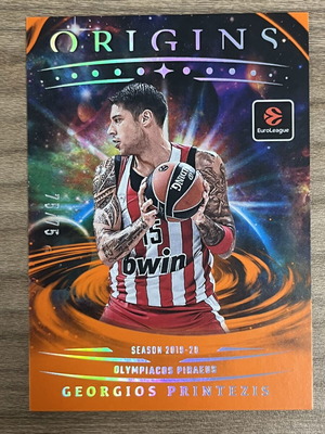 2025-26 Panini Origins Euroleague Basketball Card Georgios Printezis like new