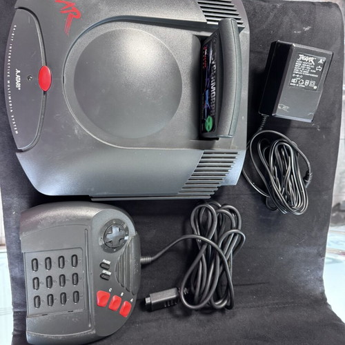 Atari Jaguar 64 console used with joystick adapter tested