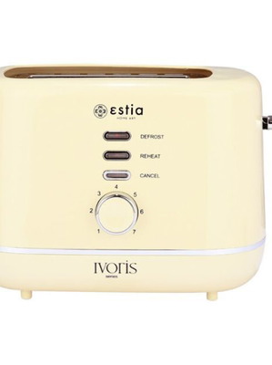 Estia Ivory Retro Style Toaster 850W beige new