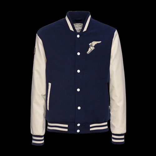 Goodyear college jacket new, white and blue, XL