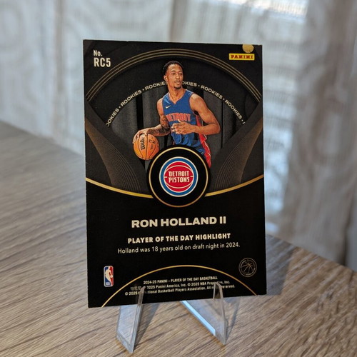 Panini Player of the Day Basketball 2024-25 Ron Holland II Rookie Card RC5 like new