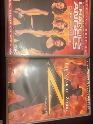 Η Μάσκα του Ζορό και Οι Άγγελοι του Τσάρλι DVD σετ μεταχειρισμένο