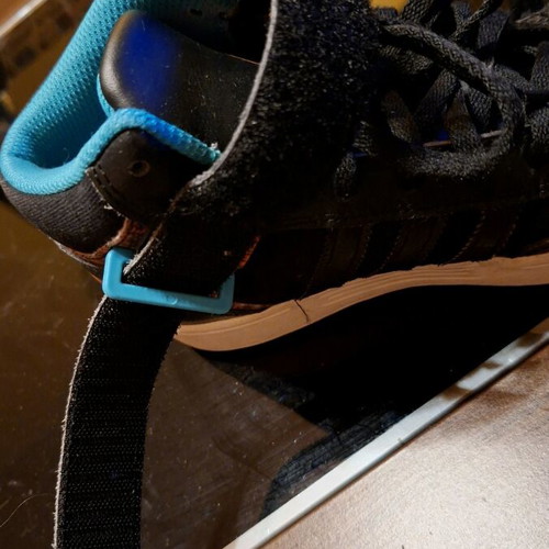Adidas Originals kids sneakers size 35 like new, black with turquoise details
