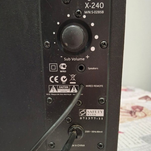 Logitech X-240 computer sound system used