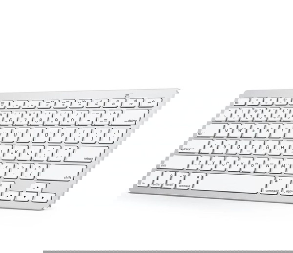 Omorton KB066 με Bluetooth για iPad/Mac έως 10m/ασημί