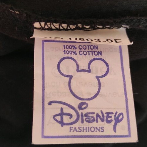 Mickey Mouse women's T-shirt used, size S, black and white