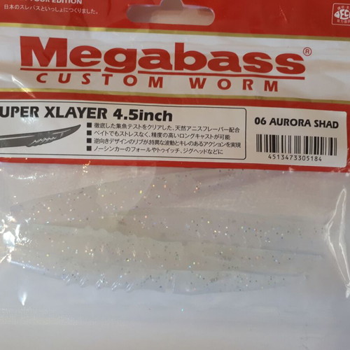 Megabass Super Xlayer 4.5 Inch Soft Baits New, Pack of 14