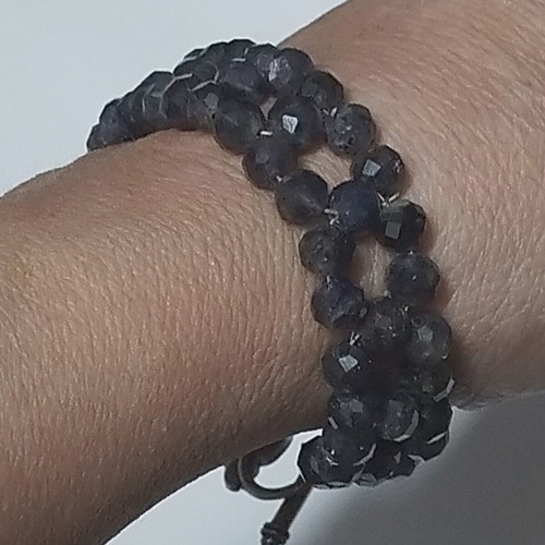 Iolite bracelet new, handmade, purple
