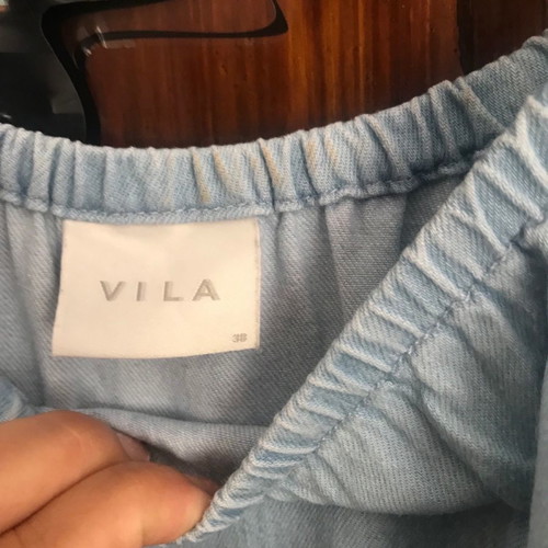 Jean dress Vila used, blue, with pockets, size M