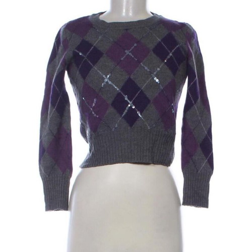 Pull Luisa Spagnoli new, 100% virgin wool, size S, gray and purple