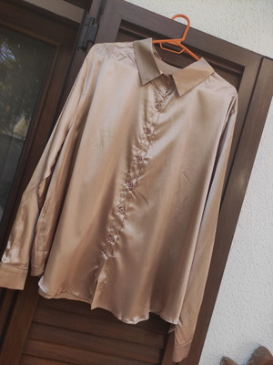 Πουκάμισο Shein bronze 4XL σαν καινούργιο, άνετο και ελαφρύ