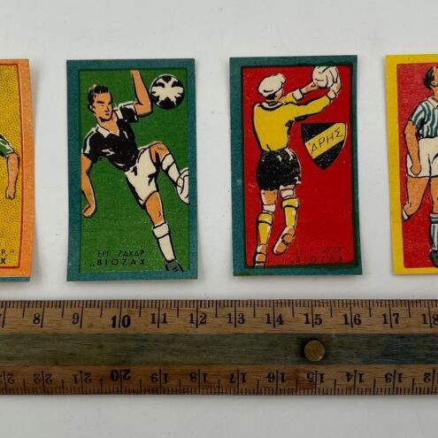 Rare Vintage Football Cards "ΒΙΟΖΑΧ" 6 Pieces Mint Condition