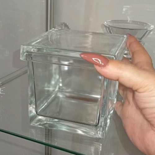 Multipurpose glass vintage container like new