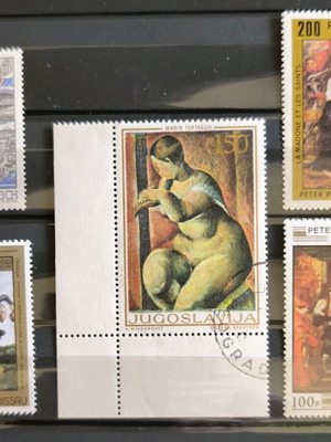 Artistic stamps like new, painting lot of 6 pieces