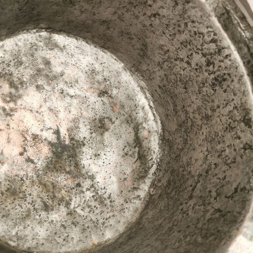 Hammered copper teczeres used, circa 1900