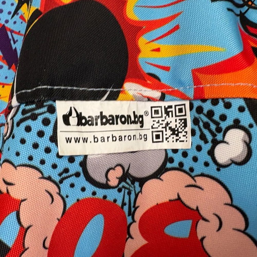 Barbaron pop art beanbag pouf like new