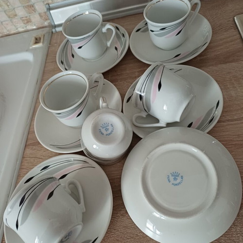 Vintage Fena Porzellan Coffee Set for 6 People, New