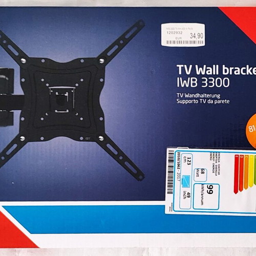 ISY IWB 3300 TV wall bracket, full motion, 32 to 65 inches