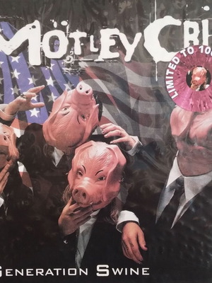 Motley Crue Generation Swine LP μεταχειρισμένο, σπάνιο ροζ βινύλιο
