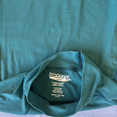 Billabong Kids Long-Sleeve Rash Guard SPF 50+ Size L Green