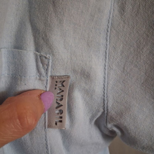 Marasil boys' dress shirt like new, size 8, light blue