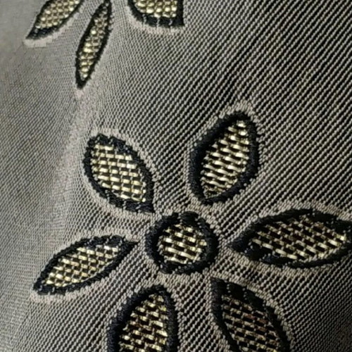 Rococo blouse new with gold flowers, size S, khaki