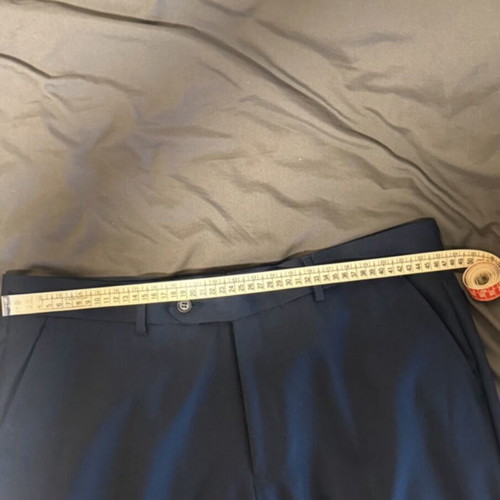 Berto Lucci men's suit pants blue like new size 48 L