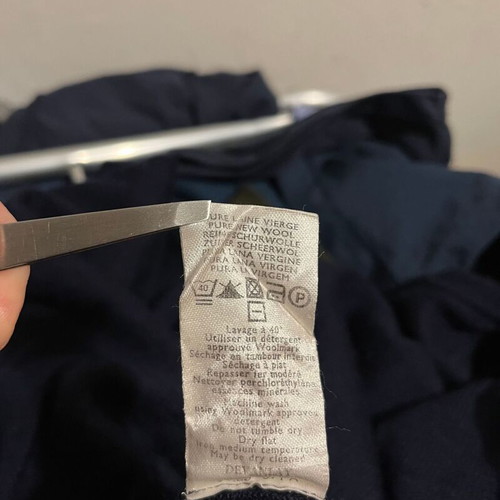 Lacoste Vest vintage used, size 5, black and blue