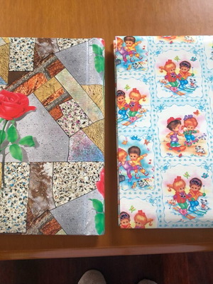Classic photo albums new, 2 pieces with spiral and sticky surface