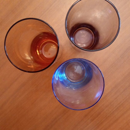 Vintage Mid-Century Modern highball glasses set of 3