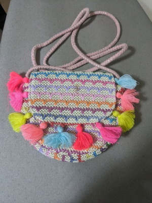 Sfera shoulder bag like new, pink multicolor