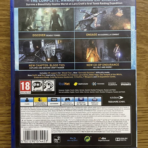 Rise of the Tomb Raider 20 Year Celebration PS4 game