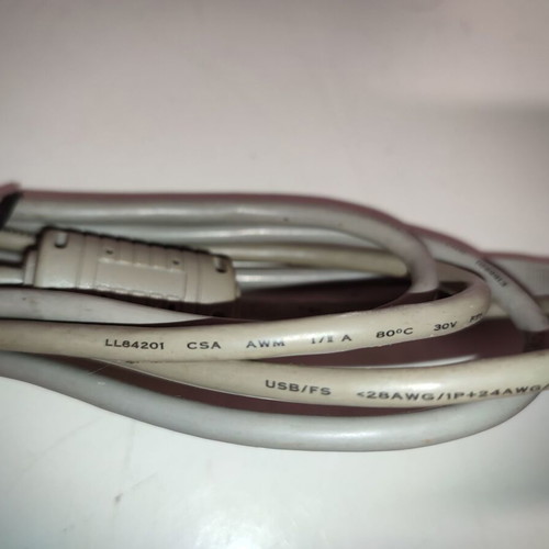 Usb Type B cable used, Type A to Type B