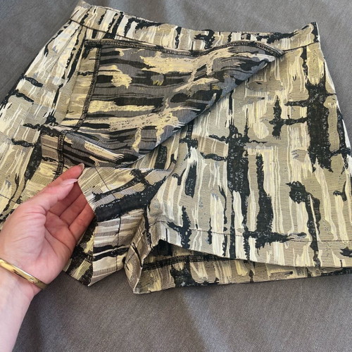 Skort new, black and gold, size XS