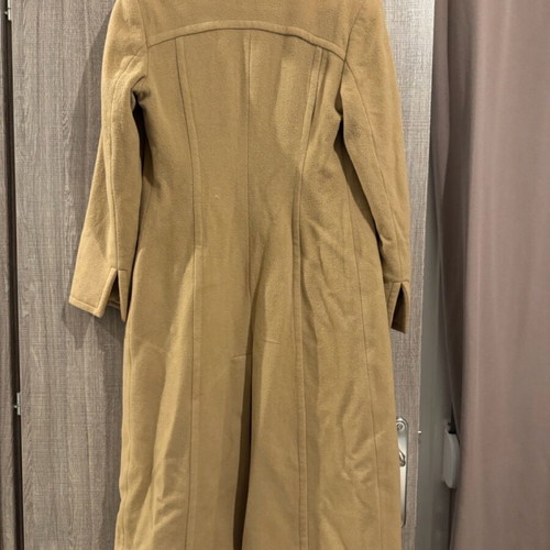Oltre women's wool coat like new, medium length, beige brown, size L
