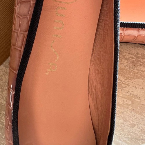 Unisa Women's Ballerina Shoes New Size 38 Beige Genuine Leather
