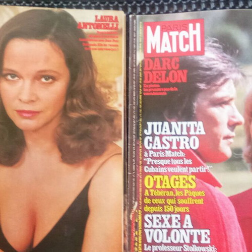 Paris Match vintage magazines collection, French