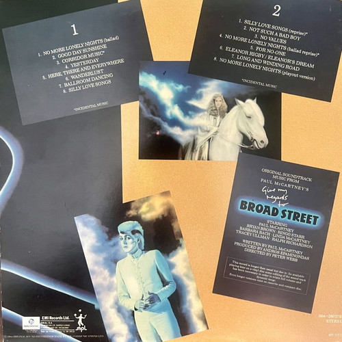 Paul McCartney Give My Regards to Broad Street vinyl used, 1984 soundtrack