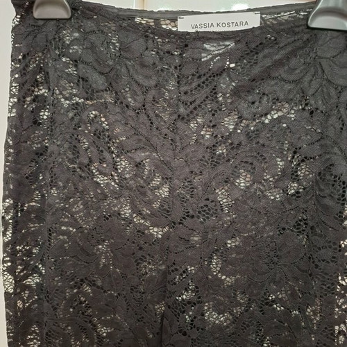 Lace pants Vassia Kostara black like new, size L