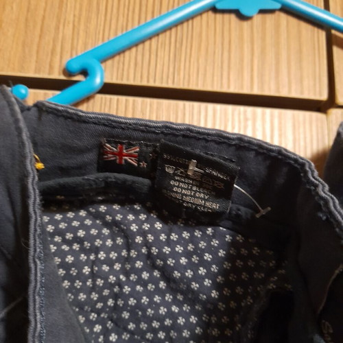 Battery men's cotton pants size 36, navy blue