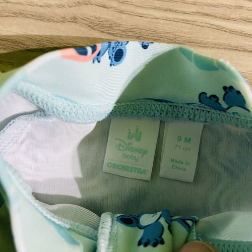 Orchestra baby swimsuits like new, set of 2 for 9 and 12 months
