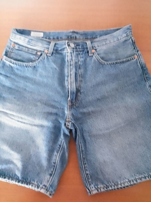 Levi's ανδρικό τζιν σορτς μεταχειρισμένο, μέγεθος W34, μπλε