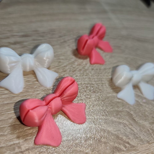 3D Printed Photo Holders Set of 4 with Bowknot, New