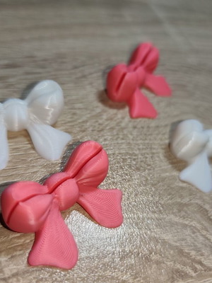 3D Printed Photo Holders Set of 4 with Bowknot, New