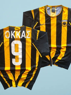 AEK Athens Nike φανέλα 2003-2004 Okkas 9 μέγεθος Medium σαν καινούργιο