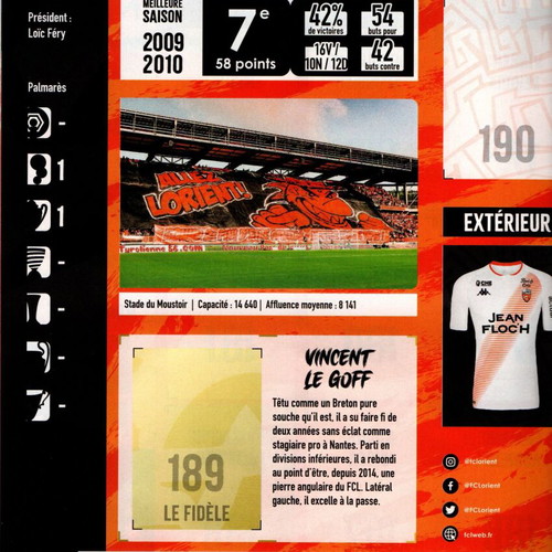 Panini Foot Official Sticker 2020/2021 new Ligue 1 album